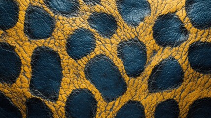Animal Skin In Yellow And Blue Colors
