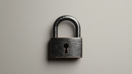 Naklejka premium lock icon black simple design