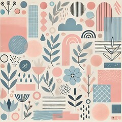 seamless pattern with flowers