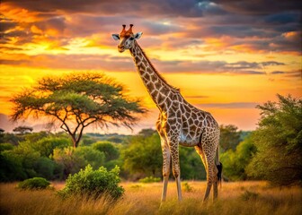 Kruger National Park Giraffe Photography: Stunning Giraffa Camelopardalis Images, South Africa Wildlife Safari