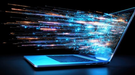 Digital Transformation Concept of Speed and Technology Innovation