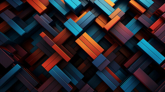 Abstract Pattern of Intersecting Lines