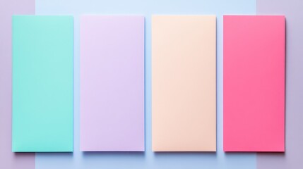 Fototapeta premium Colorful Pastel Rectangles on a Soft Background for Design Use