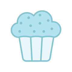 cup cake icon vector design template elegant style