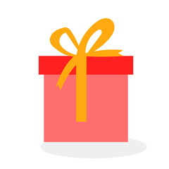 christmas giftbox. Many various giftboxes with tags. Flat vector illustration isolated on white