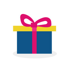 christmas giftbox. Many various giftboxes with tags. Flat vector illustration isolated on white