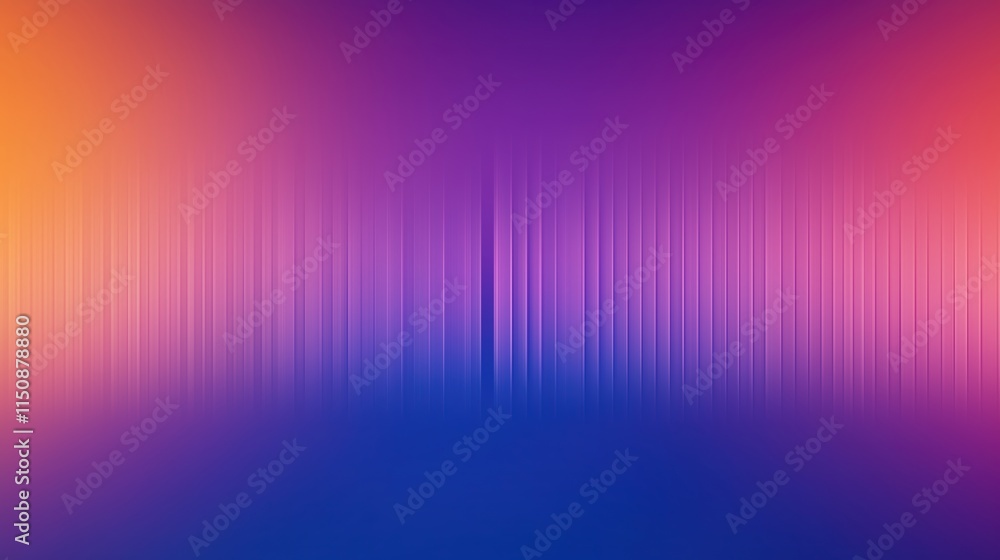 Poster gradient abstract music equalizer seamless loop background with vibrant colors and vertical lines in