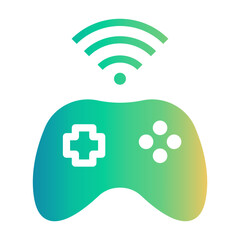 wireless gamepad Gradient icon © Darwin Mulya