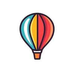 Fototapeta premium balloon icon simple white background vector
