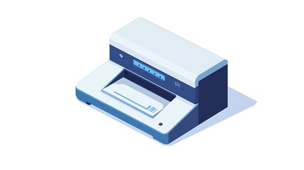 printer icon simple white background vector