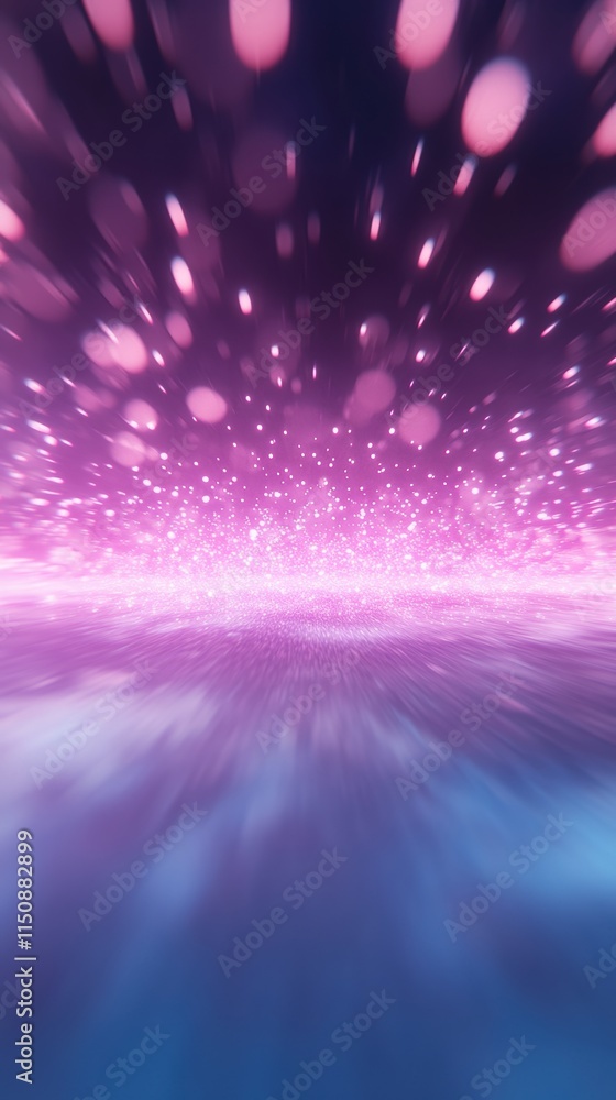Poster saturated psychedelic holographic abstract background with vivid colors and blurred light effects cr