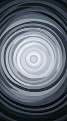 Fototapeta premium Abstract concentric circles grayscale design artwork