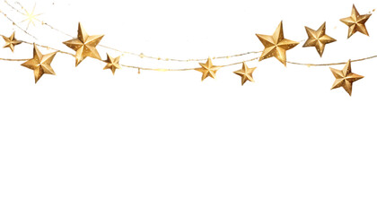 golden stars, Transparent Background Image