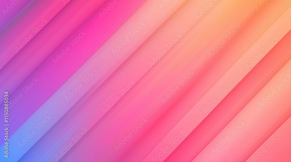 Poster vibrant gradient abstract background in ultra futuristic aesthetic with diagonal lines and warm tone