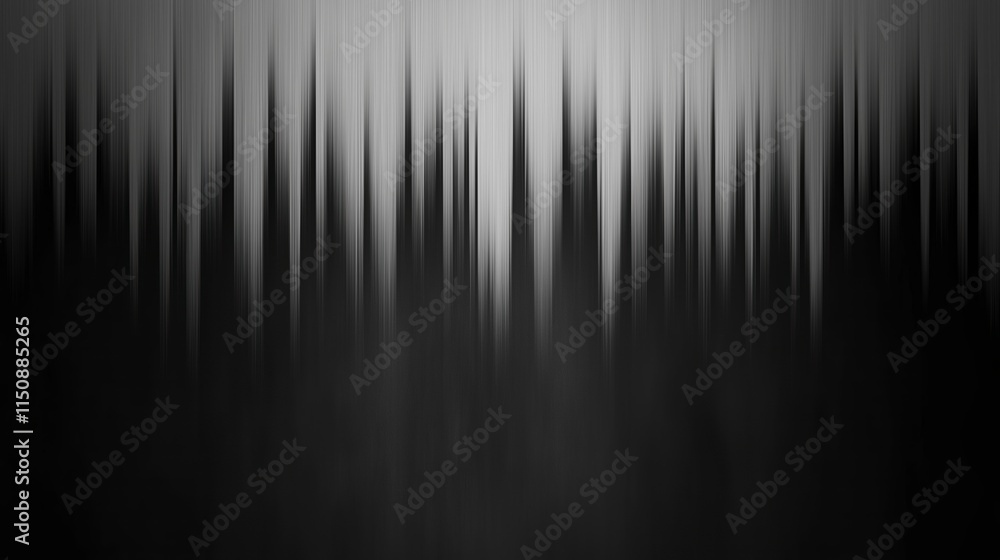 Poster unique abstract digital animation with pixel noise glitch effect in monochrome style, featuring vert