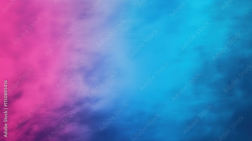 Poster unique design abstract digital pixel noise glitch error in vibrant blue and pink gradient background