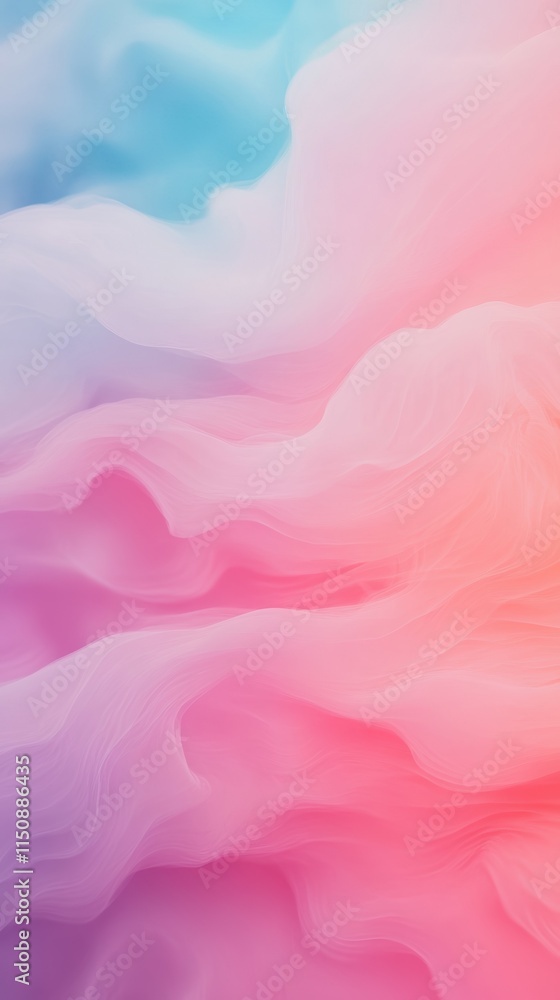 Poster psychedelic iridescent abstract background with warped vivid colors creating a dreamy looping gradie