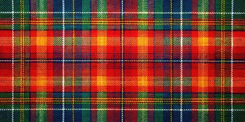 Obraz premium Surreal Scottish Plaid: Seamless Tartan Textile Photography
