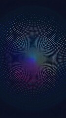 Abstract Colorful Dotted Spiral Design Pattern