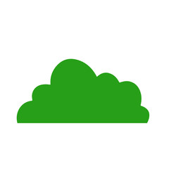 green tree tropical cartoon isolated on white background