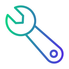 spanner Line Gradient Icon