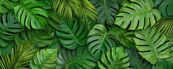 Greenery palms idea. A vibrant collection of lush green leaves, perfect for nature-inspired designs.