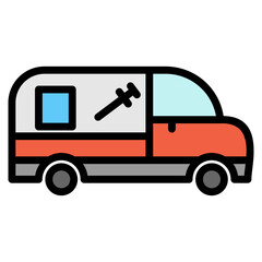 Mobile Vaccination Unit Icon