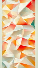 Obraz premium Abstract Geometric Pattern Of Orange And White Triangles
