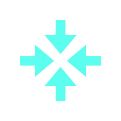 Y2K arrow shape icon. Retro abstract shape symbol. Modern flat design element, geometric 90s icon, bold visual style. Perfect for decoration, trendy logo, and graphic collections.