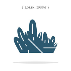 Vector symbol. Bush icon illustration. Stock vector symbol illustration design.