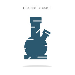 Vector symbol. Beaker icon illustration. Stock vector symbol illustration design.