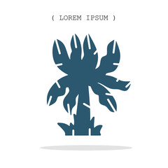 Vector symbol. Pine tree icon illustration. Stock vector symbol illustration design.