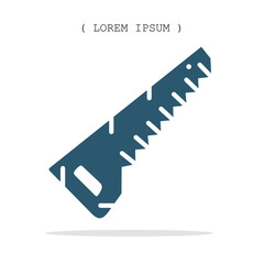 Vector symbol. Chainsaw icon illustration. Stock vector symbol illustration design.