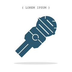 Vector symbol. Microphone icon illustration. Stock vector symbol illustration design.