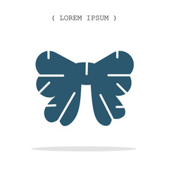 Vector symbol. Ribbon icon illustration. Stock vector symbol illustration design.