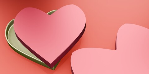 Valentine's day hearts, saint valentine and love background concept, HD
