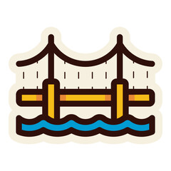 golden gate bridge sticker