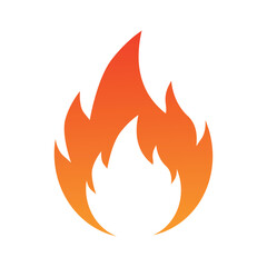 orange and yellow gradient fire icon