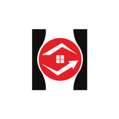 Letter H vector logo template, Colorful Letter H logo, Real Estate, Building and Construction Logo Design Template Vector Icon