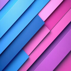 Fototapeta premium Blue and pink striped background with a pink and blue striped foreground