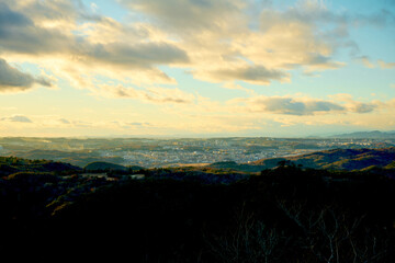 大岩ヶ岳から見える三田市の街並み