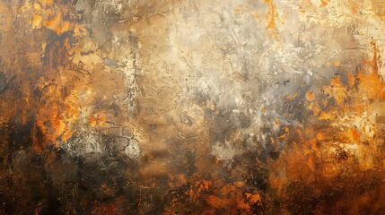 Obraz premium Abstract Textured Background with Earthy Tones and Metallic Accents