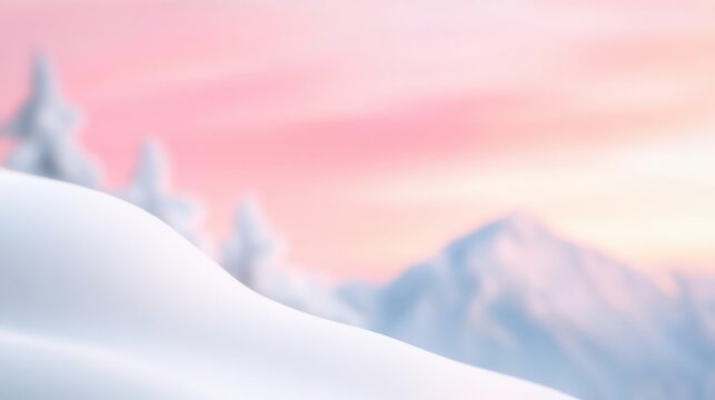 Inspirational New Year quotes background with a serene sunrise over snowy mountains, soft pastel colors, and motivational text overlay in elegant fonts