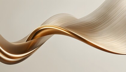 Luxurious Gold Abstract Arcs with Shiny Textures