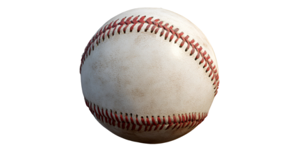 Vintage Baseball Ball With Stitching