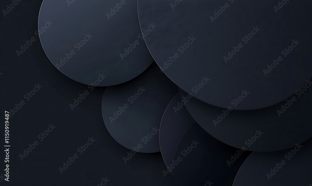 Poster a minimalistic, dark background with a soft gradient blending from deep midnight blue at the top to 