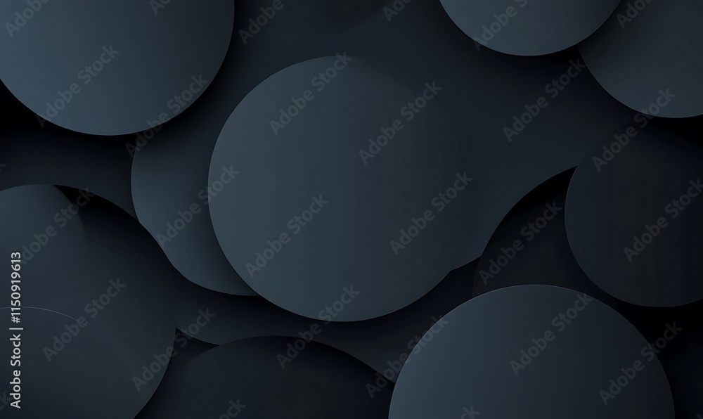Poster a minimalistic, dark background with a soft gradient blending from deep midnight blue at the top to 