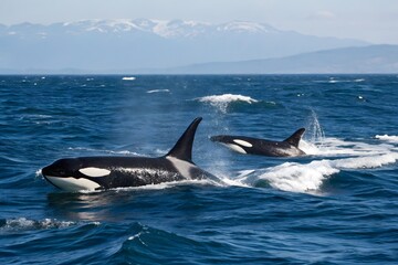 Fototapeta premium dolphin in the water