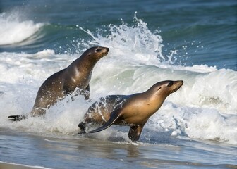 Fototapeta premium island sea lion