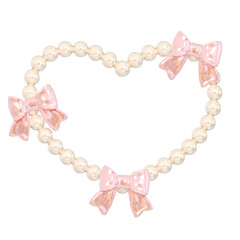 Coquette 3D Heart Shape Pearl
